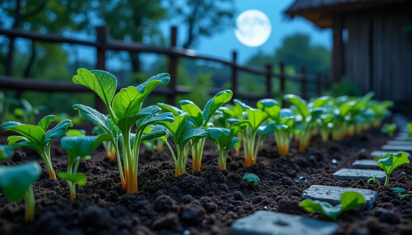 découvrez comment réussir la levée de vos semis de légumes racines pendant la lune rousse 2025 grâce à nos conseils pratiques et astuces de jardinage.