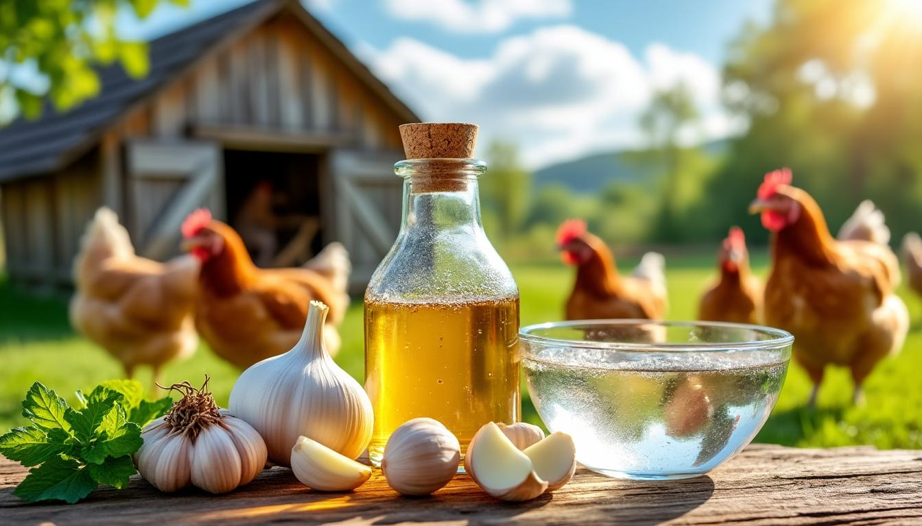 découvrez les bienfaits de l'ail et du vinaigre de cidre pour vos poules ainsi que les modes d'emploi pour les intégrer facilement à leur alimentation et améliorer leur santé.