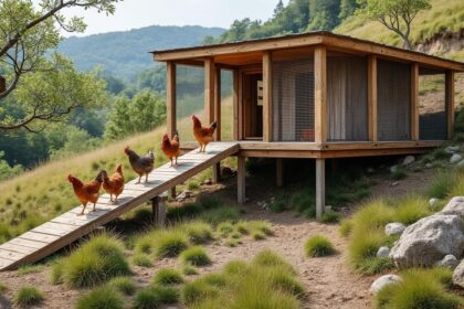 découvrez comment aménager facilement un poulailler sur un terrain en pente grâce à nos conseils pratiques pour assurer stabilité, confort et sécurité à vos poules.