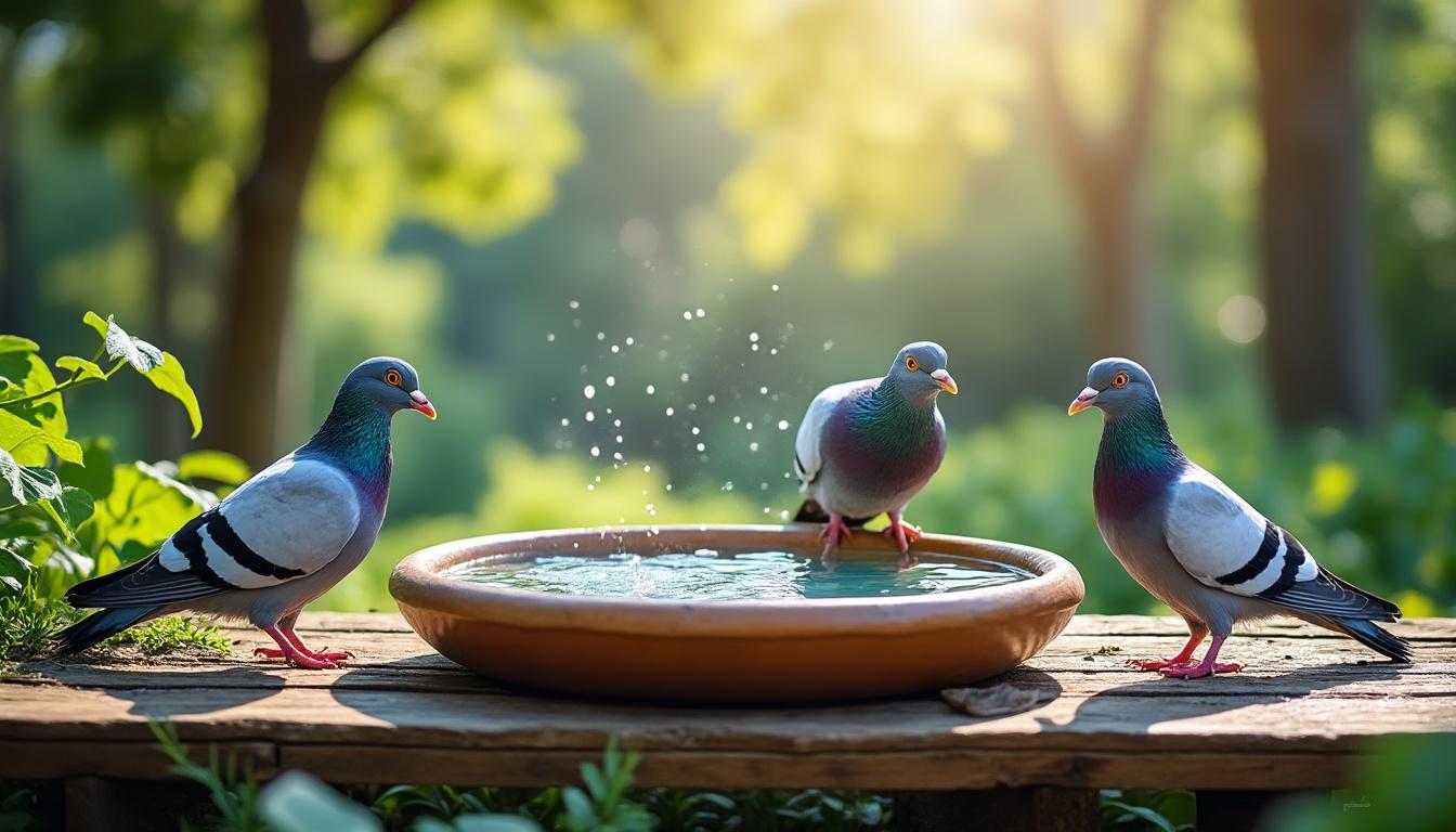 découvrez comment choisir le bac de bain idéal pour vos pigeons et adoptez les bonnes pratiques pour leur assurer un bain sain et agréable.