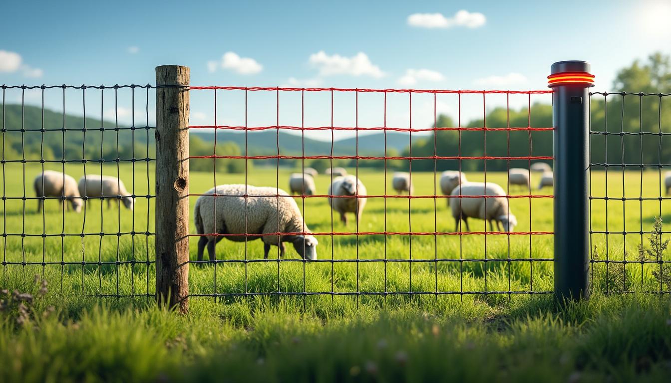 découvrez comment choisir la meilleure clôture pour vos moutons : grillage, clôture électrique ou une solution mixte adaptée à vos besoins et à votre budget.
