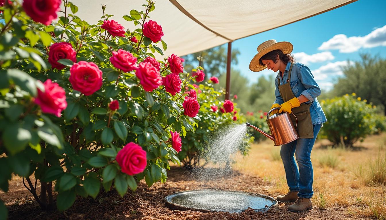 découvrez notre guide complet pour aider votre rosier à survivre et fleurir malgré la forte chaleur estivale. astuces d'arrosage, paillage et soins essentiels pour un rosier en pleine santé cet été.