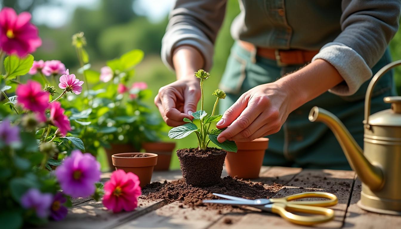 découvrez la méthode anglaise pour bouturer vos géraniums vivaces avec succès cet été [mois] [année] et profitez de magnifiques fleurs toute la saison.