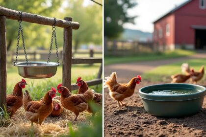 découvrez les avantages et inconvénients des abreuvoirs suspendus et au sol pour poules afin de choisir l'option la plus adaptée à votre élevage.