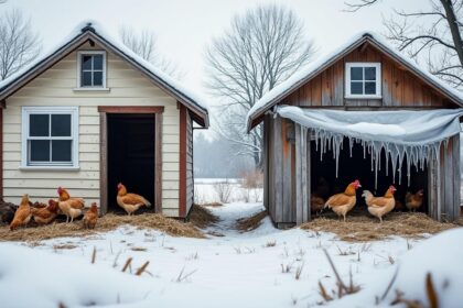 découvrez les avantages et inconvénients des poulaillers isolés pour l'hiver comparés aux poulaillers non isolés afin de choisir la meilleure protection pour vos poules pendant la saison froide.