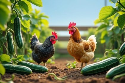 découvrez les avantages et les limites de l'association entre concombre et poules en [annee], pour un jardinage et un élevage optimisés.