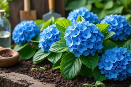 découvrez comment obtenir des hortensias plus bleus naturellement grâce à l'astuce du vinaigre, une méthode écologique sans engrais chimiques pour embellir votre jardin.