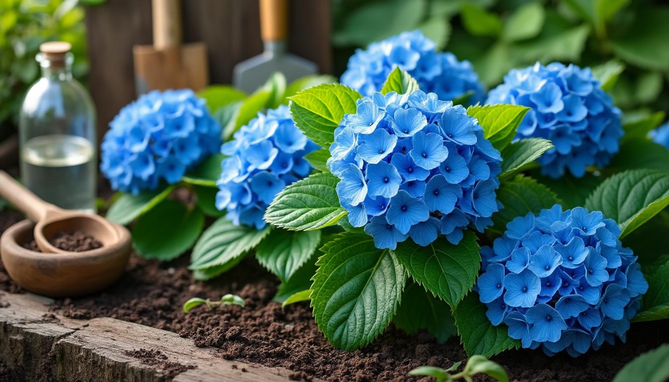 découvrez comment obtenir des hortensias plus bleus naturellement grâce à l'astuce du vinaigre, une méthode écologique sans engrais chimiques pour embellir votre jardin.