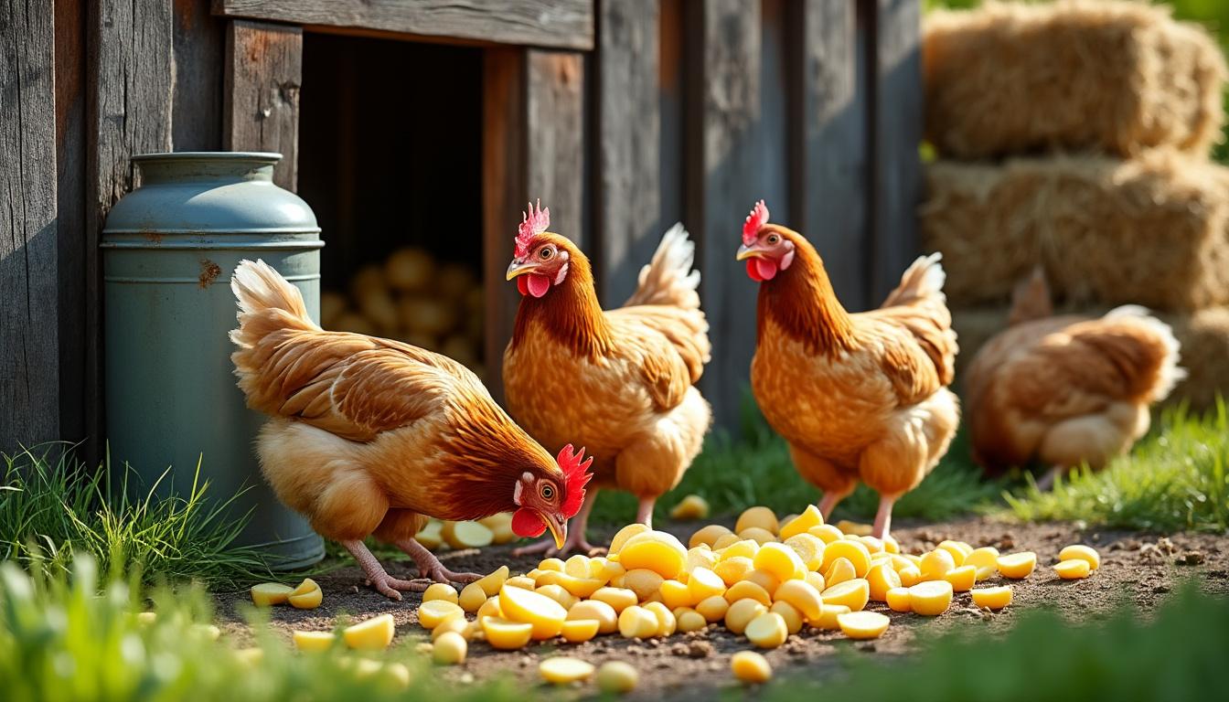 découvrez comment utiliser les épluchures de pomme de terre pour nourrir vos poules en toute sécurité, avec des conseils pratiques et les précautions à prendre.