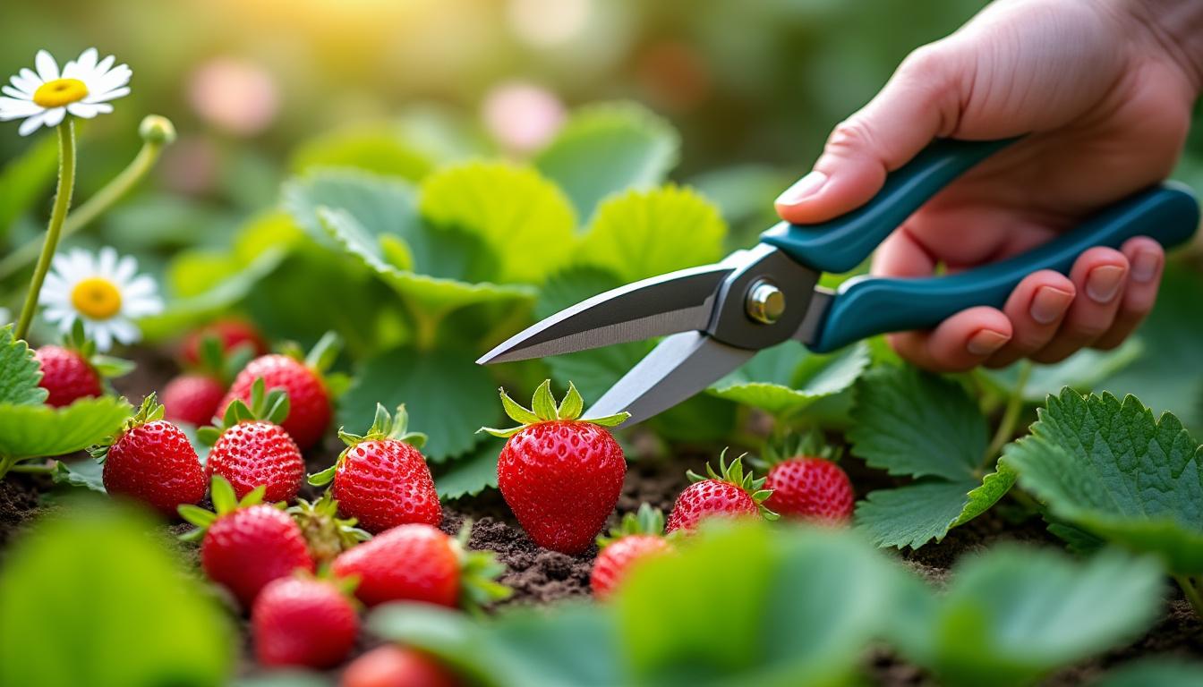 découvrez l'erreur fréquente que 90% des jardiniers commettent en taillant leurs fraisiers en fin juin et apprenez quand tailler pour une récolte abondante en juillet.