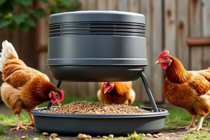 découvrez notre mangeoire anti-nuisibles pour poules, une solution efficace et économique pour protéger votre élevage des rongeurs et autres nuisibles.