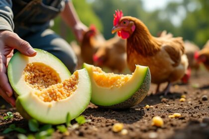 découvrez si le melon est un aliment sûr et adapté pour vos poules. apprenez les bienfaits, les précautions et les recommandations pour nourrir vos volailles avec du melon.