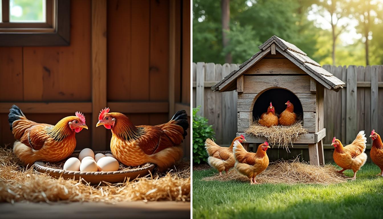 découvrez les avantages et inconvénients des nids pondoirs intérieurs et extérieurs pour vos poules afin de faire le meilleur choix pour leur confort et leur productivité.