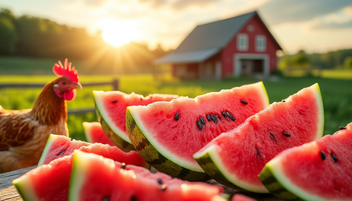 découvrez combien de pastèque donner à vos poules et les bienfaits de ce fruit rafraîchissant pour leur santé et leur bien-être.