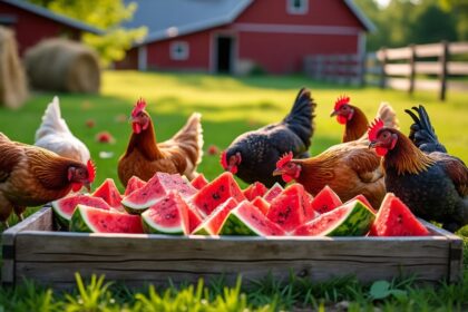 découvrez les bienfaits de la pastèque pour les poules et apprenez quelle quantité leur offrir pour une alimentation saine et équilibrée.