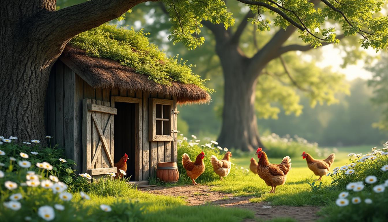 découvrez le poulailler cocoon, la solution parfaite pour un jardin paisible où vos poules se sentent en sécurité et à l'aise.