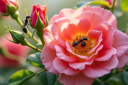 découvrez pourquoi les fourmis protègent les pucerons sur vos rosiers et apprenez à rompre ce lien méconnu pour protéger efficacement vos plantes.