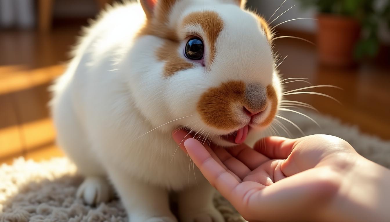 découvrez pourquoi votre lapin vous lèche et ce que ce comportement signifie pour mieux comprendre votre compagnon à quatre pattes.