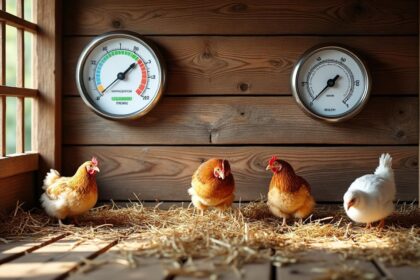 découvrez pourquoi installer un thermomètre hygromètre dans votre poulailler est essentiel pour assurer le bien-être et la santé de vos poules en surveillant température et humidité.