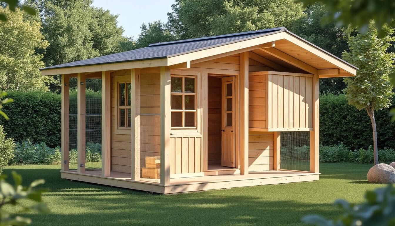 Découvrez comment fabriquer un poulailler en bois fait maison pour accueillir 4 poules, avec un guide étape par étape simple et pratique.