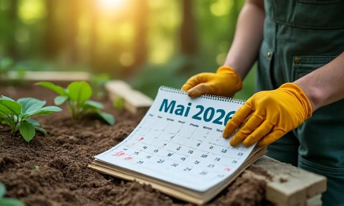 Mai 2026 : calendrier lunaire et travaux au jardin