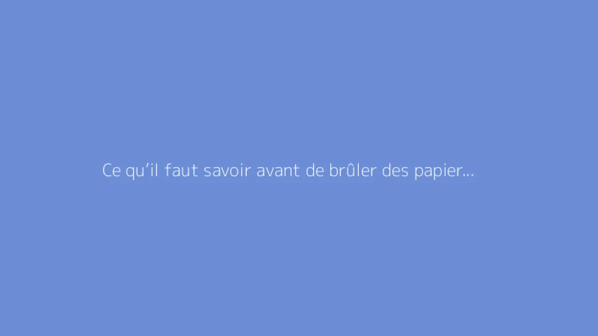 Ce qu’il faut savoir avant de brûler des papiers dans le jardin