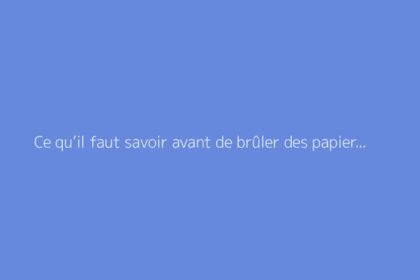 Ce qu’il faut savoir avant de brûler des papiers dans le jardin