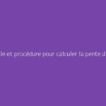 Formule et procédure pour calculer la pente d’un toit