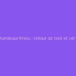 Robot tondeuse Kress : retour de test et vérification de la fiabilité