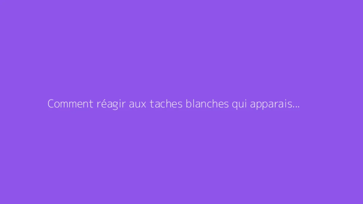 Comment réagir aux taches blanches qui apparaissent sur les framboises