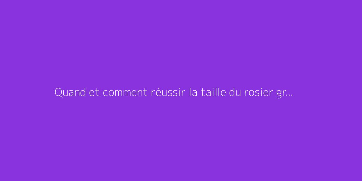 Quand et comment réussir la taille du rosier grimpant sans erreur